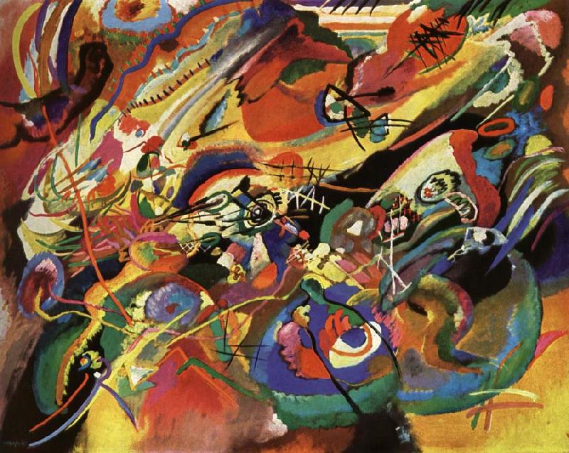 Vassily Kandinsky Study for composition fell oil painting image